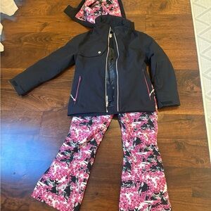 Descente girls ski jacket and matching pants  sz 8